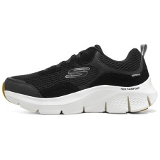 Skechers Flex Comfort Drinn Cushioning Low-Top Casual Shoes Men's Black White Черно-белый, 42
