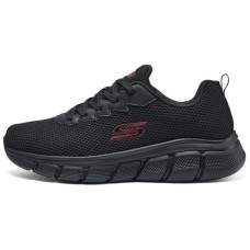 Skechers Cushioned Slip-Resistant Breathable Low-Top Running Shoes Men's Black Черный, 44