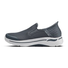 Skechers Go Walk Arch Fit Wear-resistant And Lightweight Low-Top Casual Shoes Men's Carbon Gray Carbon Gray, 42