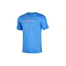 Skechers T-Shirt Unisex Docks Blue Dock Blue/00FS, L
