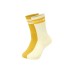 Skechers Mid Calf Socks Unisex 2 Pack 2 Pack (Transparent Yellow/Mango Yellow/Multicolor/044E), M
