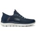Skechers Sport Hands Free Slip-Ins Cushioning Wear-Resistant Low-Top Casual Shoes Men's Dark Blue Синий, 45
