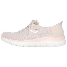 Skechers Summits Slip-Resistant Breathable Low-Top Casual Shoes Women's Natural Pink Розовый, 36