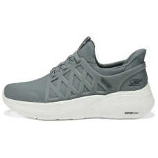 Skechers Slip Ins Anti-Slip Wear-Resistant Low-Top Casual Shoes Men's Green Gray Green Gray, 41.5