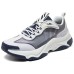 Skechers Street Anti-Slip And Wear-Resistant Breathable Low-Top Casual Shoes Men's Blue Gray Blue Gray, 42
