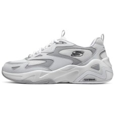 Skechers DLites Hyper Burst Sneaker 'Grey White' Women's 38