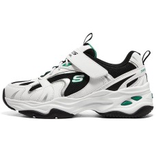Skechers Anti-Slip Wear-Resistant Kids Lifestyle Shoes White Black Teenagers Черно-белый, 32