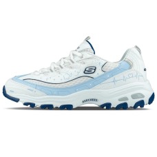 Skechers D'LITES 1.0 Lazy Cat Sewing Machine Beach Story Cushioning Breathable Low-Top Chunky Sneakers Unisex Blue Синий, 36