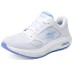 Skechers WOMEN'S GO WALK Cushioning Breathable Coverage Rebound Low-Top Casual Running Shoes Women's White Blue WHITE/LIGHT BLUE, 35