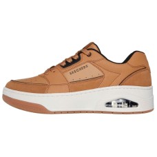 Skechers Uno Anti-Slip Wear-Resistant Low-Top Casual Shoes Men's Brown brown white, 42