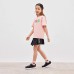 Skechers Comfy Flex 2.0 Slip Resistant Cushioning Abrasion Resistant Low Top Casual Shoes Black/Pink Teenagers 27.5