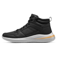 Skechers Delson 3.0 Non-slip Wear-resistant Shock Absorption High-Top Casual Shoes Men's Black Черный, 41