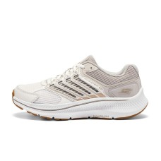 Skechers Women's GO Series Anti Slip Wear Resistant Low Top Running Shoes Women's White Gray white/taupe, 35
