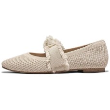 Skechers CLEO SNIP Snip Anti-Slip Wear-Resistant Low-Top Casual Shoes Women's Beige 38