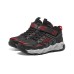 Skechers Velocitrek Slip Resistant Cushioning Wear Resistant Warm Low Top Kids Lifestyle Shoes Black Red Teenagers 28.5
