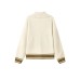 Skechers Sports Alliance Collection Sports Lifestyle Collection Sweater Women's Bleach Sandy Off-White Sand/046L, XL