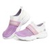 Skechers Go Fle Wear-Resistant Breathable Slip-Resistant Kids Lifestyle Shoes White Lavender Teenagers 35