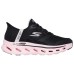 Skechers WOMEN'S GO WALK Anti-Slip Wear-Resistant Low-Top Casual Shoes Women's Black Pink Black Pink, 36