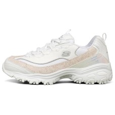 Skechers D'Lites 1.0 Clunky Shoes White Women's 39