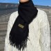 WARRIOR Knit Scarves Unisex Black, Basic Packaging-Box Not Included