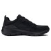 Skechers Cushioning Abrasion Resistant Breathable Low Top Running Shoes Men's Black Черный, 40