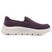 Skechers Go Walk Fle Cushioning Anti-Slip And Wear-Resistant Low-Top Casual Shoes Women's Dark Purple 36.5