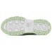 Skechers DLITES Anti-Slip Wear-Resistant Low-Top Chunky Sneakers Women's White Green Natural/green, 37.5