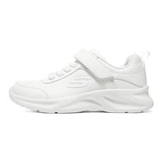 Skechers Cushioned Slip-Resistant Low-Top Kids' Running Shoes White Teenagers Белый, 27.5