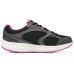 Skechers Cushioned Slip-Resistant Low-Top Casual Running Shoes Women's Black Purple Widened Version Черно-фиолетовый, 35