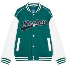 Skechers Baseball Jacket Pale Green Teenagers Зеленый, 160