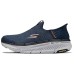 Skechers MEN'S GO Cushioned Slip-Resistant Low-Top Running Shoes Men's Blue Синий, 42.5
