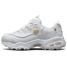 Skechers D'lites Gs White/Gold Women's 37.5