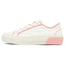 Skechers Street Trax Hi Low-Top Skateboard Shoes Women's White Light Pink 36.5