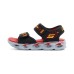 Skechers Lighted Cushioning, Wear Resistant Children's Sandals Black Red Children Aged 3 7 Years Old Красно-черный, 22