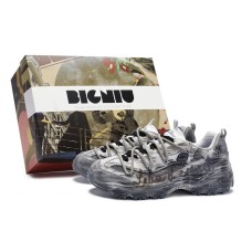 Skechers D'LITES 1.0 811 Manufacture Soul Freedom Low-Top Chunky Sneakers Women's White Gray Brown White gray brown, 35