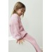 Кардиган с вафельным узором и пуговицами ZARA Розовый/Лиловый, 6 лет (116 см)