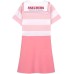 Skechers Kids Dresses Pink and white thick stripes/02TU, 130