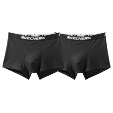 Skechers Underpants Men's 2 Pack Pitch Black 2 Pack (Pitch Black/002K), XL