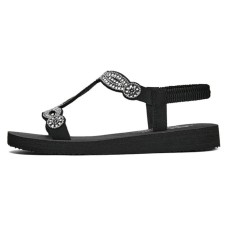 Skechers One Strap Sandals Women's Black Черный, 35