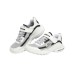 Skechers Razor Fle Abrasion Resistant Slip Resistant Kids Lifestyle Shoes White Black Teenagers 27.5