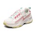 Skechers D'Lites 4.0 Chunky Sneakers Women's Low-Top White/Pink/Yellow 37