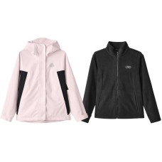 Skechers Jackets Coats Women's Gray Pink Gray Pink, M