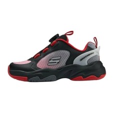 Skechers Girls Durable Breathable Low-Top Kids' Running Shoes Red Black Kids' Черно-красный, 35