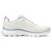 Skechers Cushioning Abrasion Resistant Breathable Low Top Casual Shoes Women's White Pink Blue White Pink Blue, 35