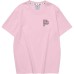 Skechers T Shirt Unisex Chalk Pink White Limestone Pink, L