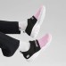 Skechers Girls Abrasion Resistant Slip Resistant Low Top Kids' Running Shoes Pink Black Teenagers Black Pink, 35