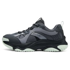 Skechers Street Cushioning Breathable Low-Top Running Shoes Men's Charcoal Gray Серый, 40