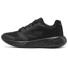 Skechers GO RUN 600 Kids Lifestyle Shoes All Black Teenagers 28.5