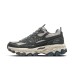 Skechers Anti-Slip Wear-Resistant Mid-Top Trekking Shoes Men's Gray Blue Charcoal Gray/Blue, 44