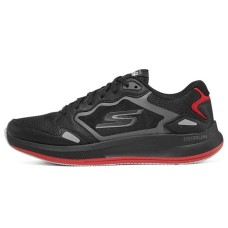 Skechers Go Run Pulse Cushioning Anti-Slip Wear-Resistant Breathability Low-Top Running Shoes Men's Black Red 44